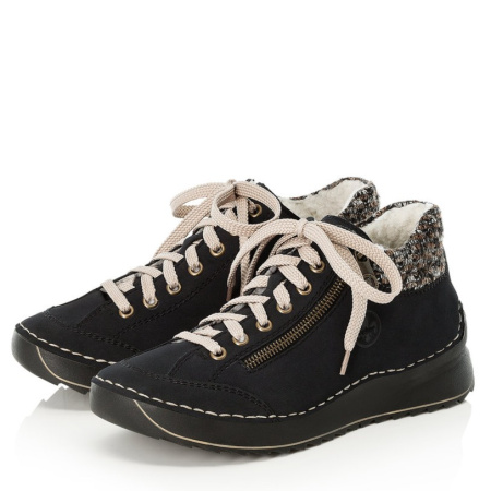 Полуботинки  Rieker синий кожа искусств./текстиль Z-400203 фото в интернет-магазине | Omadey.ru