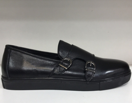 Туфли  Mirco Osvaldo  черный  кожа Z-90435 фото в интернет-магазине | Omadey.ru