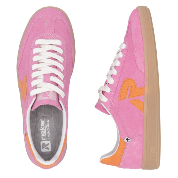 Фото Кроссовки  Rieker  белый  кожа F-400050