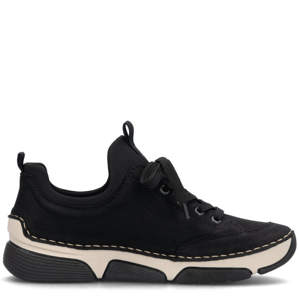 Фото Кроссовки  Rieker  черный  кожа искусств./текстиль Z-400019