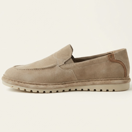 Слипоны  Romitan  бежевый  замша  F-401202 фото в интернет-магазине | Omadey.ru