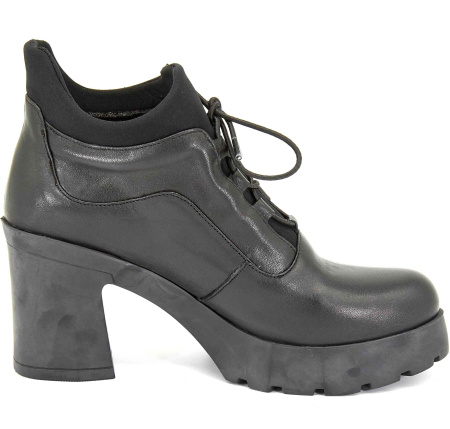 Ботильоны  Derem  черный  кожа Z-8654 фото в интернет-магазине | Omadey.ru