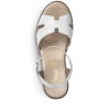 Босоножки  Rieker  серебряный  кожа F-80568 фото в интернет-магазине | Omadey.ru