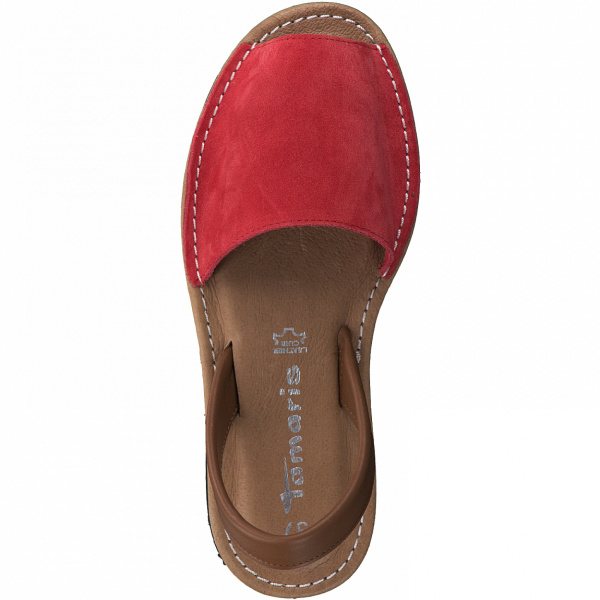 Фото Сандалии  Tamaris  красный  кожа F-90747