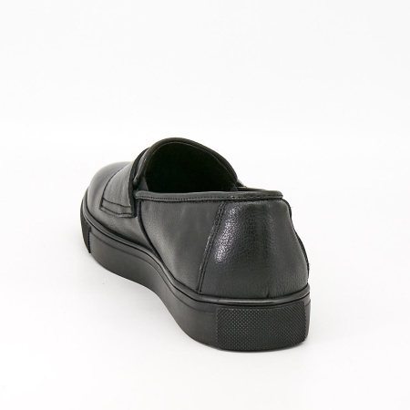 Туфли  Mirco Osvaldo  черный  кожа Z-90435 фото в интернет-магазине | Omadey.ru