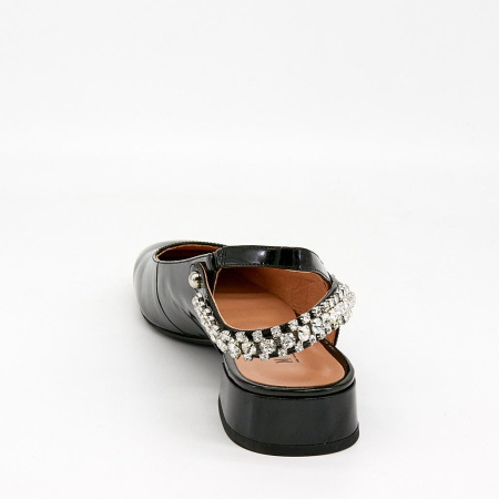 Слингбэки  MYSET  синий  велюр/лак F-80961 фото в интернет-магазине | Omadey.ru