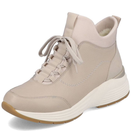 Полуботинки  Remonte  бежевый  кожа/текстиль Z-400057 фото в интернет-магазине | Omadey.ru