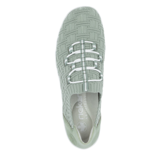 Фото Кроссовки  Rieker  зеленый  кожа искусств./текстиль F-400174