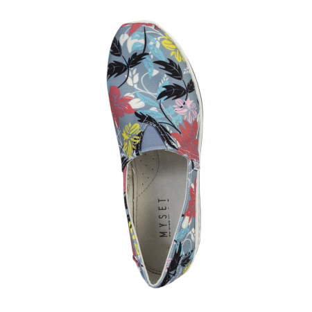 Слипоны  MYSET  мультицвет  текстиль F-90603 фото в интернет-магазине | Omadey.ru