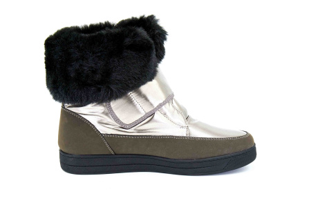 Ботинки  Keddo  серебряный  нубук искусств./нейлон Z-8622 фото в интернет-магазине | Omadey.ru