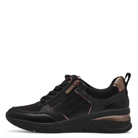 Кроссовки  Tamaris  черный  кожа искусств. Z-400394 фото в интернет-магазине | Omadey.ru