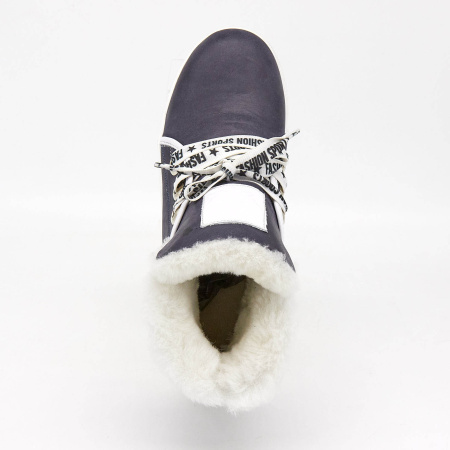 Ботинки  Derem  фиолетовый  кожа Z-89047 фото в интернет-магазине | Omadey.ru