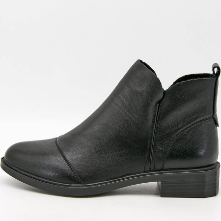 Ботинки  Bonavi  черный  кожа Z-100158