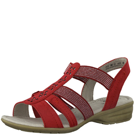Сандалии  Jana  красный  текстиль F-81062 фото в интернет-магазине | Omadey.ru Сандалии  Jana  красный  текстиль F-81062 фото в интернет-магазине | Omadey.ru