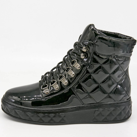 Ботинки  Keddo  черный  кожа лаковая искусств. Z-8873 фото в интернет-магазине | Omadey.ru