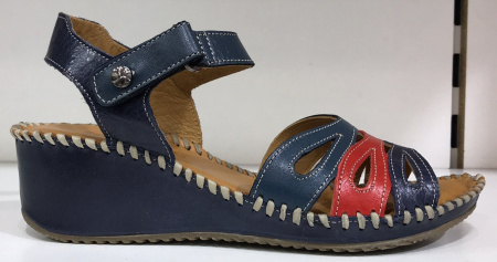 Босоножки  Rovigo  синий  кожа F-80911 фото в интернет-магазине | Omadey.ru