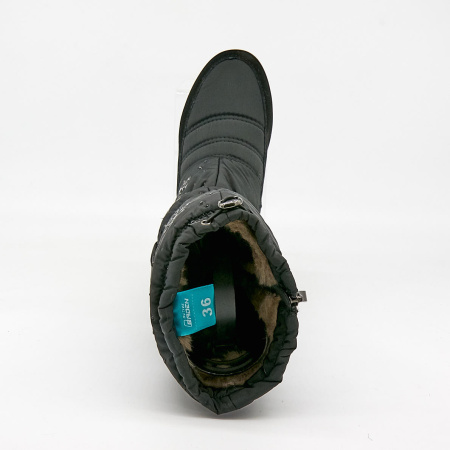 Сапоги  Baden  черный  кожа Z-8744 фото в интернет-магазине | Omadey.ru