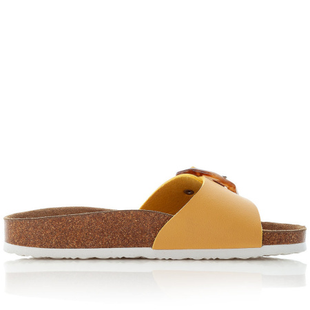 Шлепанцы  Rieker  желтый  кожа искусств. F-90729 фото в интернет-магазине | Omadey.ru