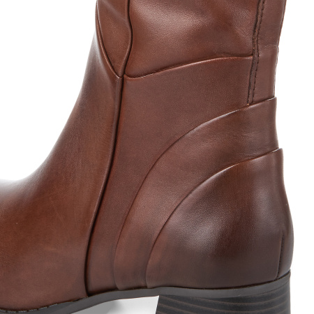 Сапоги  Marco Tozzi  коричневый  кожа Z-400646 фото в интернет-магазине | Omadey.ru