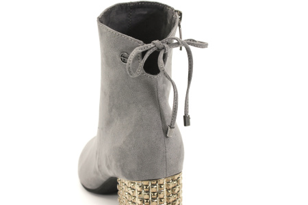 Полусапоги  Tamaris  серый  текстиль Z-8017 фото в интернет-магазине | Omadey.ru