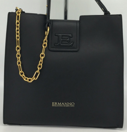 Сумка  Ermanno Scervino  черный  кожа искусств. c09308-black фото в интернет-магазине | Omadey.ru