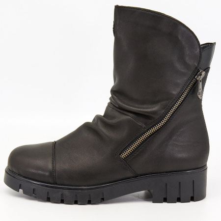 Ботинки  Rieker  черный  кожа/кожа искусств. Z-7708 фото в интернет-магазине | Omadey.ru
