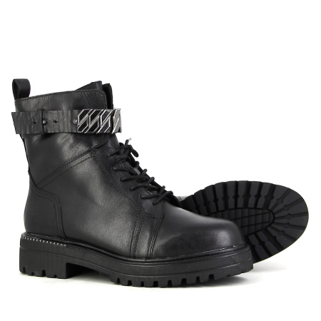 Ботинки  Tamaris  черный  кожа Z-100863 фото в интернет-магазине | Omadey.ru