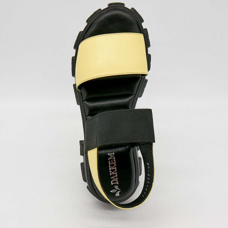 Сандалии  Dakkem  желтый  кожа F-90508 фото в интернет-магазине | Omadey.ru