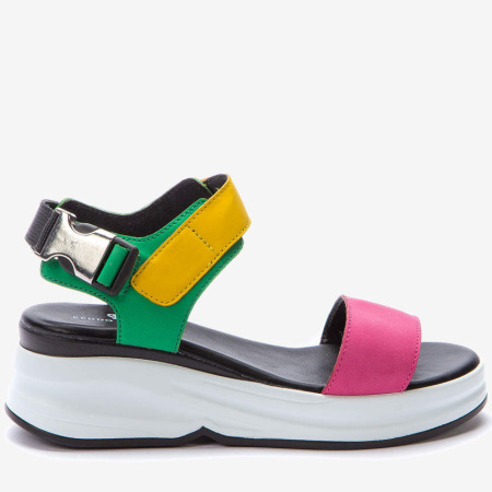 Сандалии  Keddo  фуксия  нубук искуств. F-90593 фото в интернет-магазине | Omadey.ru