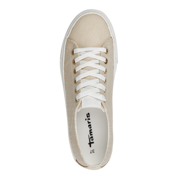 Фото Кроссовки  Tamaris  бежевый  текстиль F-200269