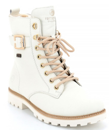 Ботинки  Remonte  белый  кожа Z-400117 фото в интернет-магазине | Omadey.ru