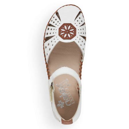 Босоножки  Rieker  белый  кожа/кожа искусств. F-100595 фото в интернет-магазине | Omadey.ru Босоножки  Rieker  белый  кожа/кожа искусств. F-100595 фото в интернет-магазине | Omadey.ru