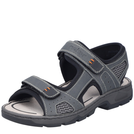 Сандалии  Rieker  серый  кожа искусств./текстиль F-400475 фото в интернет-магазине | Omadey.ru
