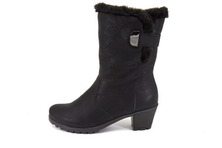 Полусапоги  Rieker  черный  кожа искусств./текстиль Z-8203 фото в интернет-магазине | Omadey.ru