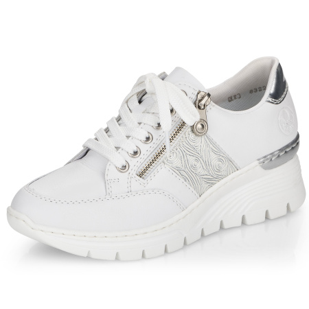 Кроссовки  Rieker  белый  кожа/кожа искусств. F-100104 фото в интернет-магазине | Omadey.ru