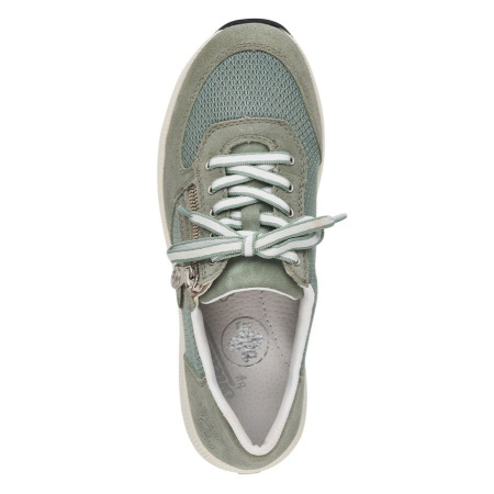 Кроссовки  Rieker  зеленый  кожа/текстиль F-300508 фото в интернет-магазине | Omadey.ru