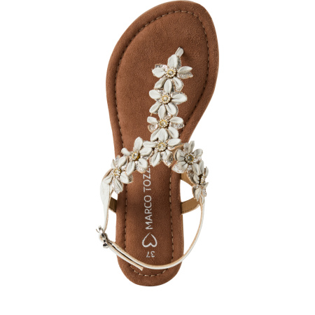 Сандалии  Marco Tozzi  белый  кожа F-400604 фото в интернет-магазине | Omadey.ru