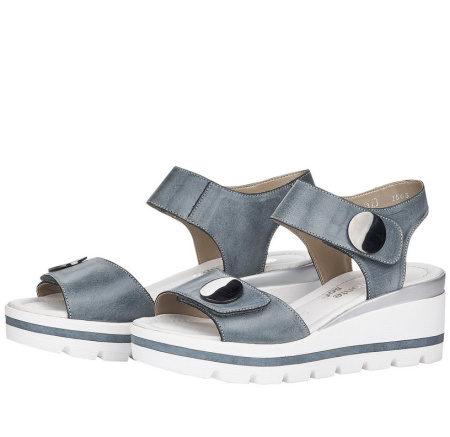 Босоножки  Remonte  синий  кожа F-80714 фото в интернет-магазине | Omadey.ru