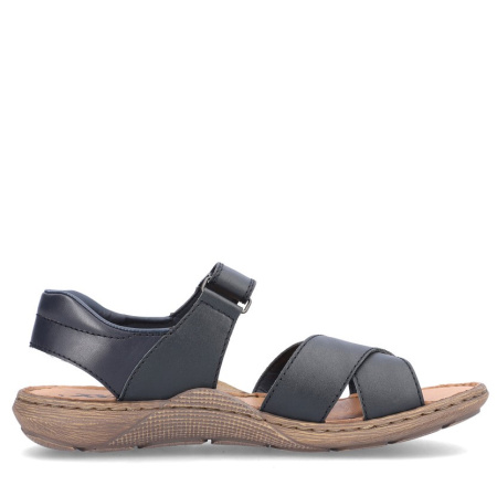 Сандалии  Rieker  синий  кожа/кожа искусств. F-200248 фото в интернет-магазине | Omadey.ru