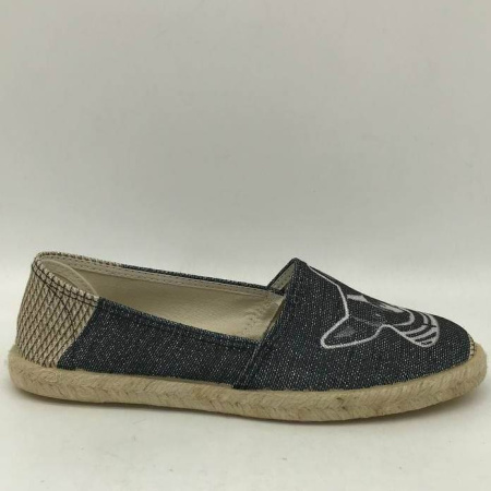 Слипоны  Semplice  черный  текстиль F-90922 фото в интернет-магазине | Omadey.ru