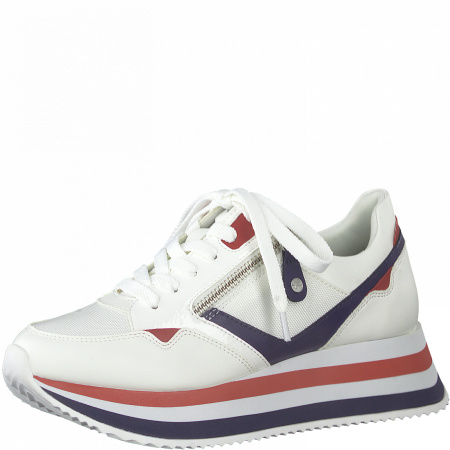 Кроссовки  Tamaris  белый  иск. материал F-90740 фото в интернет-магазине | Omadey.ru