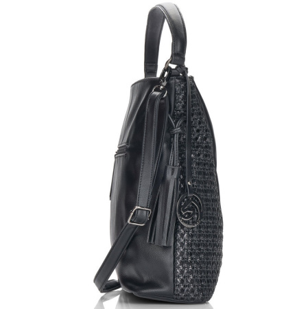 Сумка  Rieker  черный  кожа искусств. c10395 фото в интернет-магазине | Omadey.ru