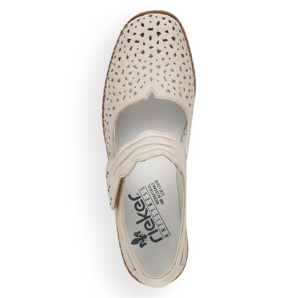 Фото Босоножки  Rieker  бежевый  кожа/кожа искусств. F-400076 Фото Босоножки  Rieker  бежевый  кожа/кожа искусств. F-400076