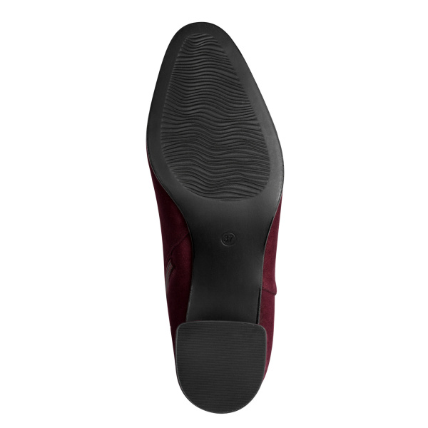 Фото Ботинки  Marco Tozzi  бордовый  кожа Z-401018