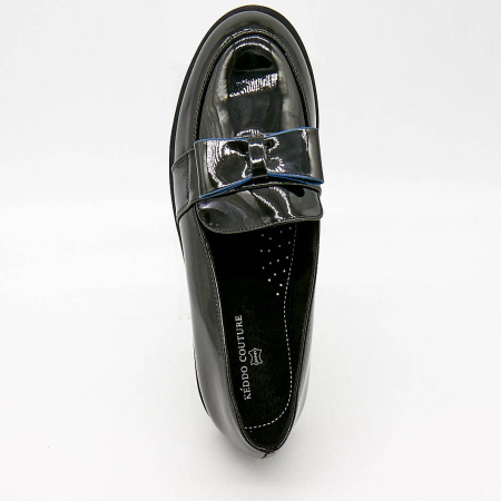 Туфли  Keddo  черный  кожа лаковая искусств. Z-100020 фото в интернет-магазине | Omadey.ru