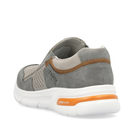 Кроссовки  Rieker  серый  кожа/кожа искусств. F-300616 фото в интернет-магазине | Omadey.ru