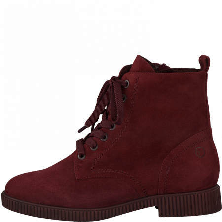 Ботинки  Tamaris  красный  кожа Z-100603 фото в интернет-магазине | Omadey.ru