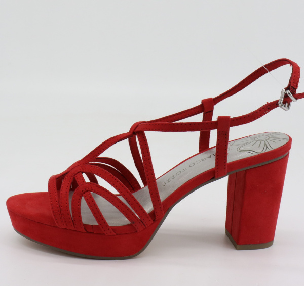 Фото Босоножки  Marco Tozzi  красный  текстиль F-80805