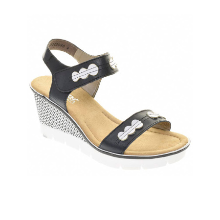 Босоножки  Rieker  черный  кожа/кожа искусств. F-7662 фото в интернет-магазине | Omadey.ru Босоножки  Rieker  черный  кожа/кожа искусств. F-7662 фото в интернет-магазине | Omadey.ru