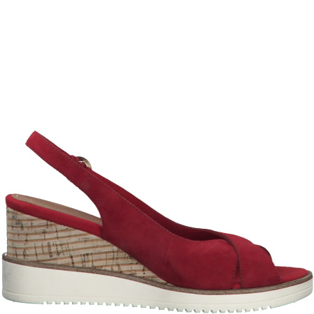 Босоножки  Tamaris  бордовый  замша F-80767 фото в интернет-магазине | Omadey.ru